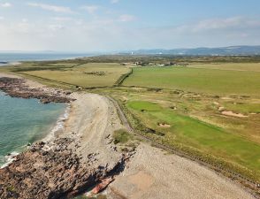 Royal Porthcawl 3rd Aerial Rocks